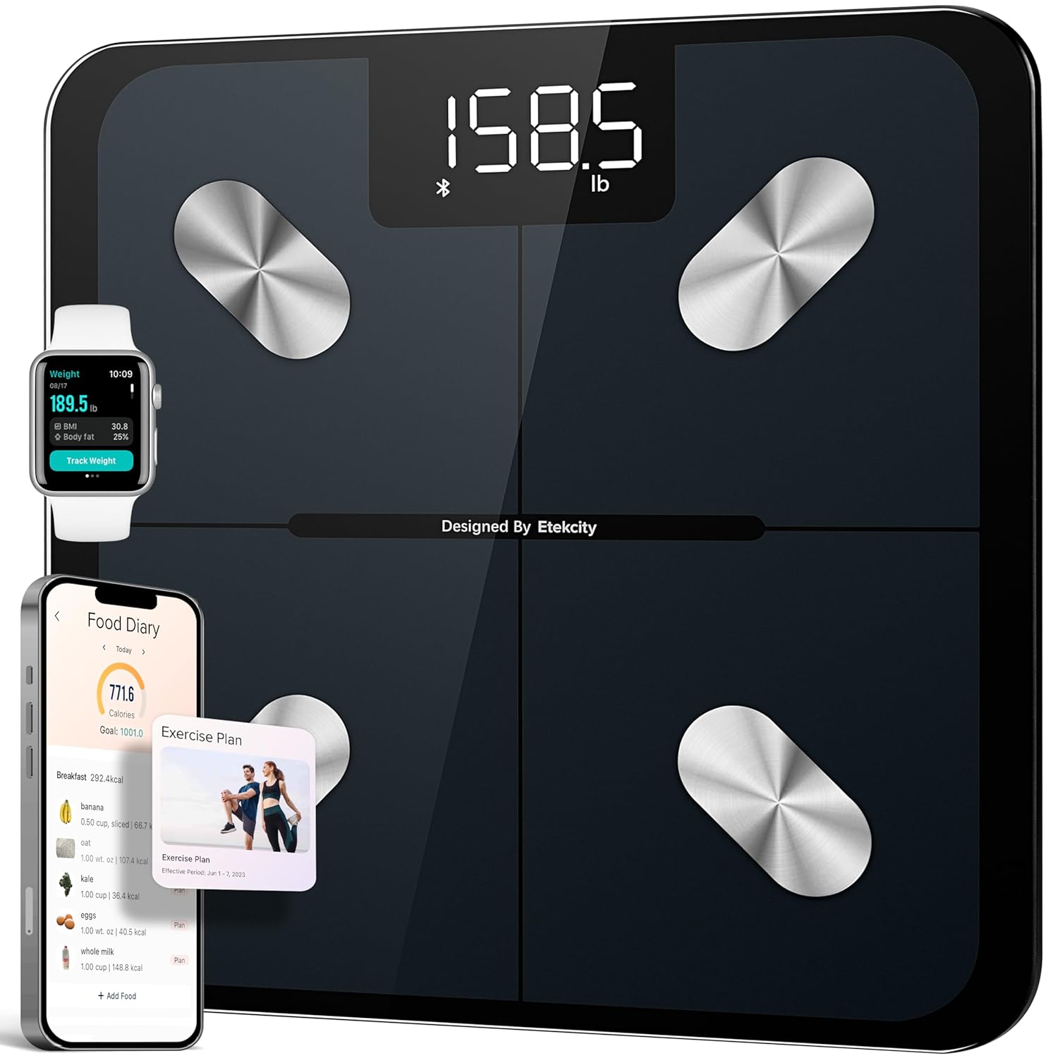 EtekFit Scale chytrá váha